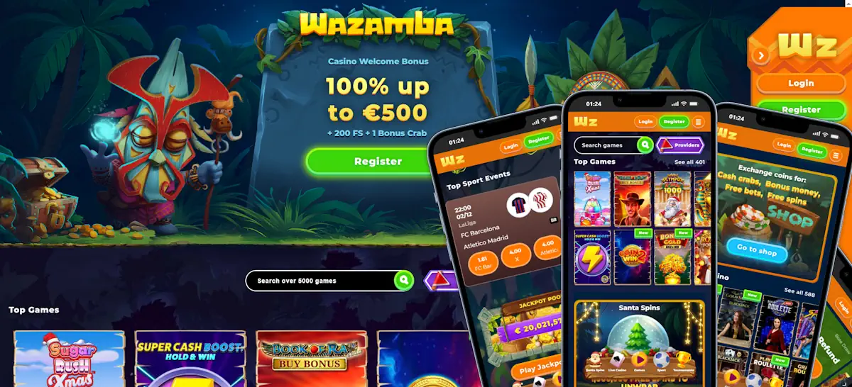 Wazamba Casino Screenshot